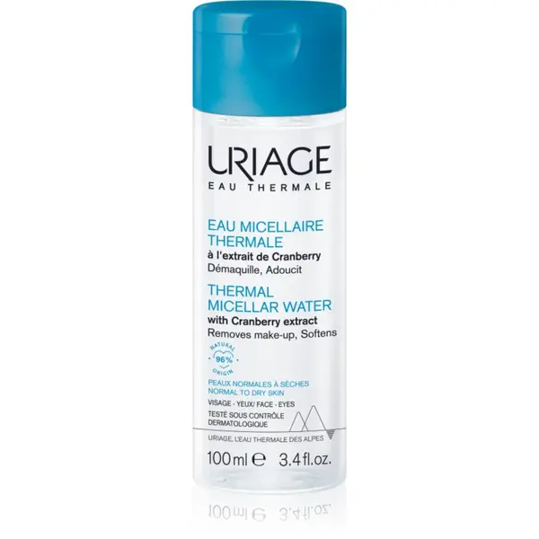 Uriage Hygiène Thermal Micellar Water - Normal to Dry Skin apa pentru curatare cu particule micele pentru ten normal spre uscat 100 ml