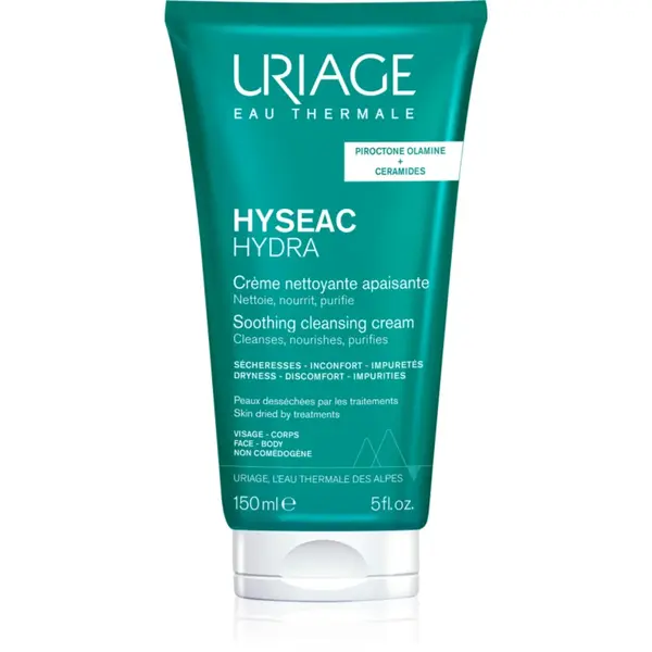Uriage Hyseac Hydra Soothing Cleansing Cream crema de curatare cu efect de calmare pentru piele uscata si iritata in urma tratamentului antiacneic 150 ml
