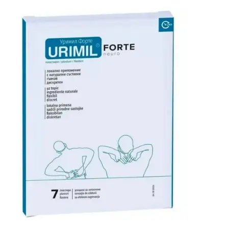 Urimil Forte Neuro plasturi, 7 bucati, Naturpharma