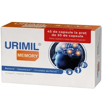 Urimil memory 45 caps. la pret de 30 caps.