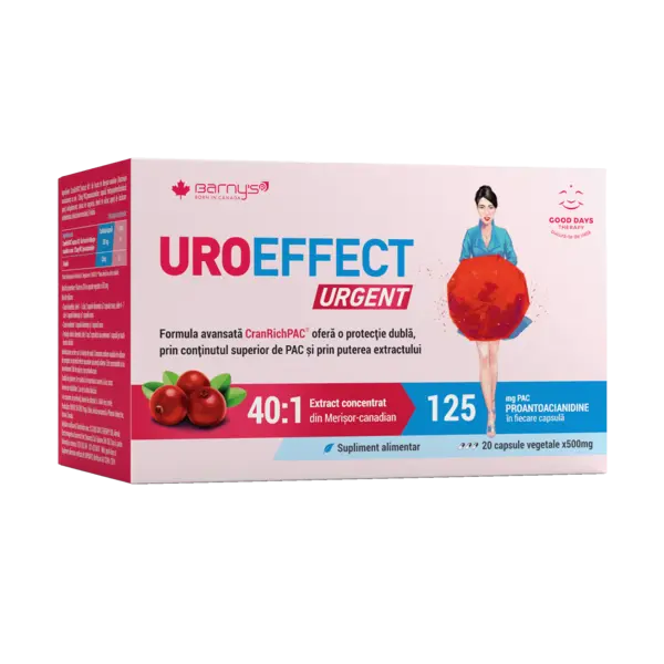Uroeffect Urgent, 20 capsule vegetale, Good Days Therapy