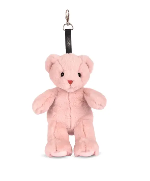 Ursulet din plus - breloc adorabil, 20 cm, Roz pudra