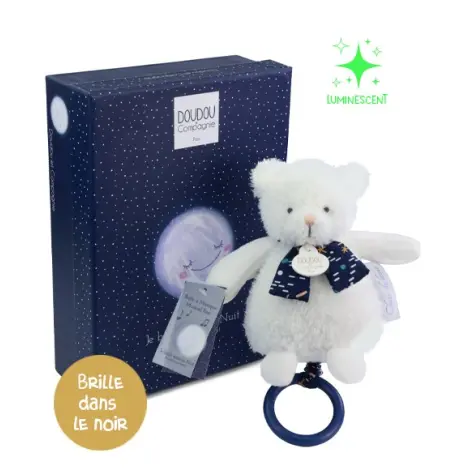Ursulet muzical Doudou CLAIR DE LUNE, 17 cm