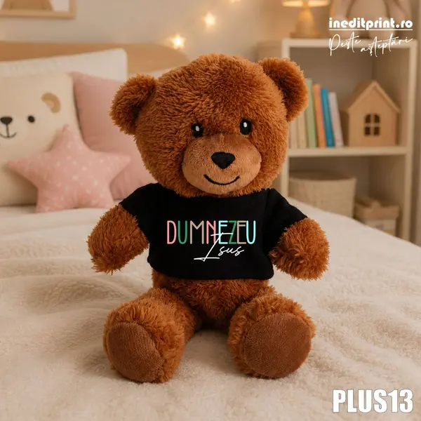 Ursulet Teddy Negru Personalizat PLUS13