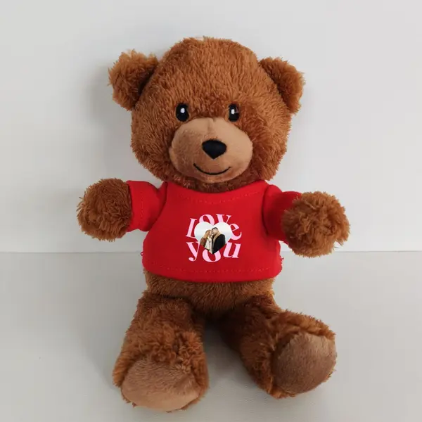 Ursulet Teddy Personalizat PLUS3 Rosu