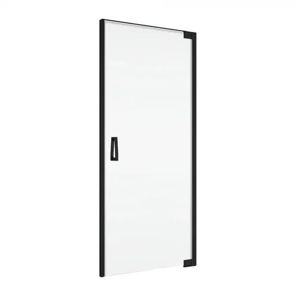 Usa batanta cu profil compensator, negru mat, 70 cm, instalare dreapta, Ronal Cadura