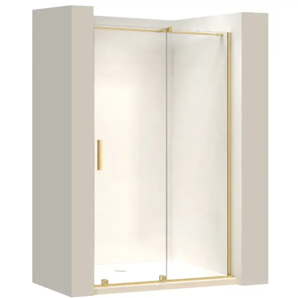 Ușă de duș Rea Montana 130 Gold brush