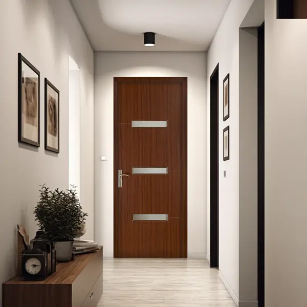 Usa de interior din lemn Style 016 cu geam Teak 2000/600