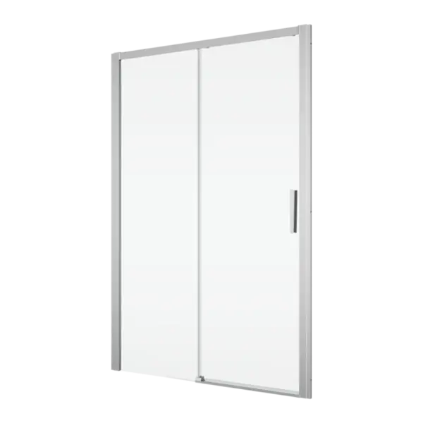 Usa dus glisanta 130 cm, grosime sticla 6 mm, tratament anticalcar, profil crom, Ronal Divera