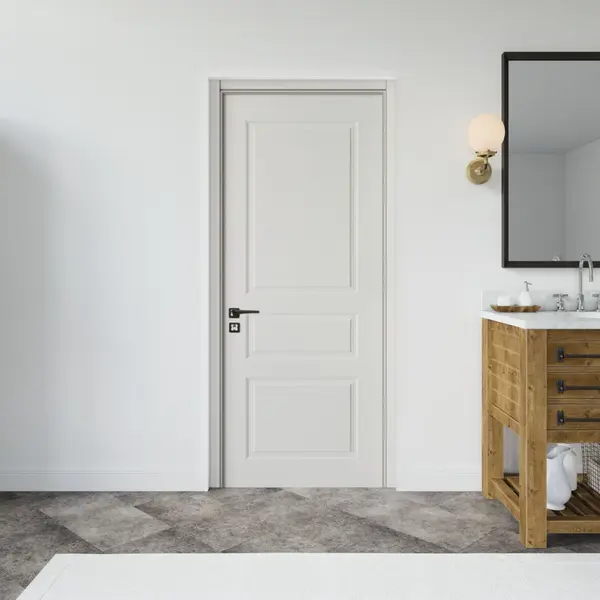 Usa interior din MDF SY 2102 reversibila toc inclus alba 80 x 200 cm
