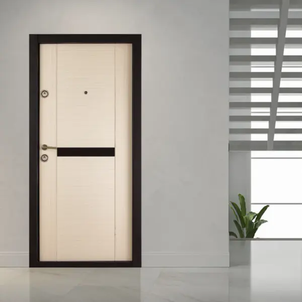 Usa metalica apartament Prestige 04 B bej 96 x 205 cm dreapta