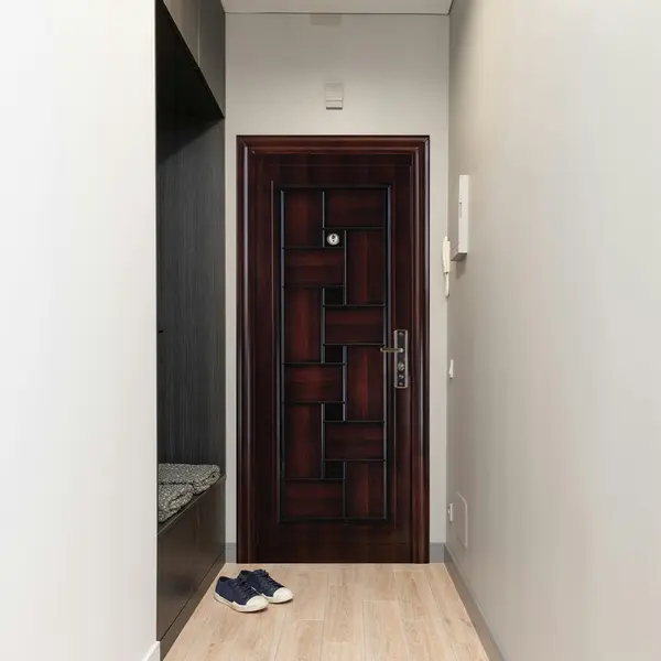 Usa metalica intrare ECO 07 maro 86 x 205 cm stanga