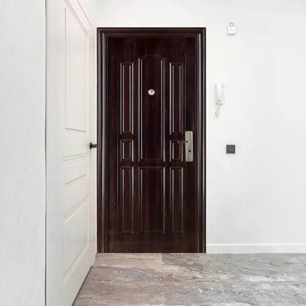 Usa metalica intrare ECO 32 maro 86 x 205 cm stanga