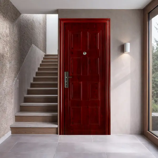 Usa metalica intrare REG 36 maro 86 x 205 cm dreapta