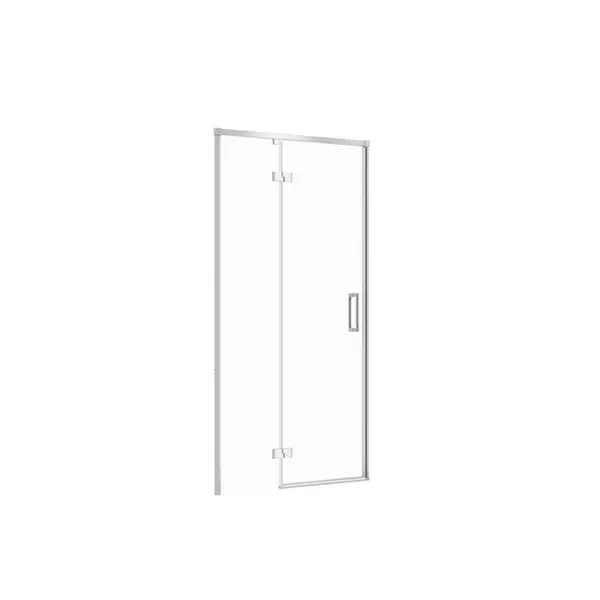 Usa sticla dus batanta 100x195 cm profil crom Cersanit Larga, montare stanga
