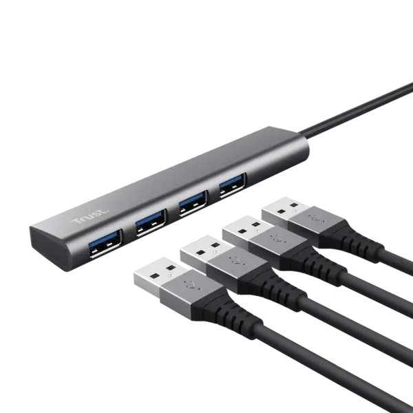 USB Hub Trust Halyx 4xUSB 3.2 to C, alm USB Hub Trust Halyx 4xUSB 3.2 to C, alm