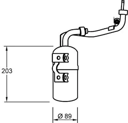 uscator,aer conditionat MAHLE BEHR AD 277 000S
