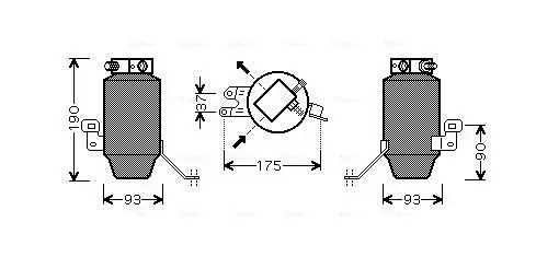 Uscator aer conditionat potrivit BMW 8 (E31) 4.0-5.6 01.90-12.99