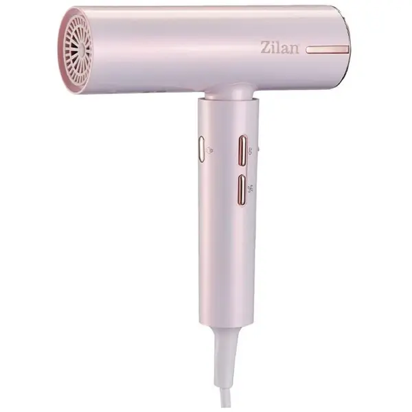 Uscator de Par Athena Rose, 3 Trepte de Viteza, Putere 1800W, Autocuratare, Roz