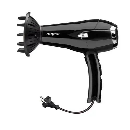 Uscator de par BaByliss D374DE, 2000W, Ionizat, Negru