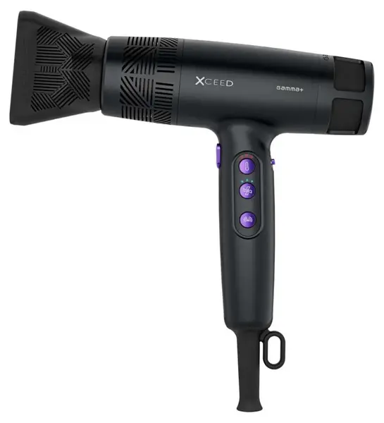 Uscător de păr Gamma+ - XCEED, 2000 W, 4 trepte, negru