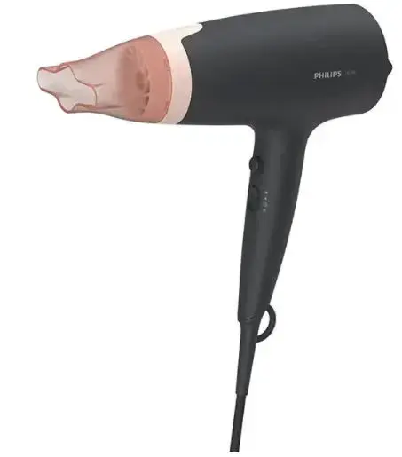 Uscator de par PHILIPS BHD350/10, 2100 W, 6 viteze, 6 trepte temperatura (Negru/Roz)