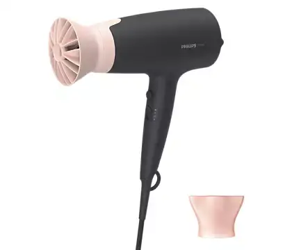 Uscator de par PHILIPS BHD350/10, 6 viteze, 6 trepte temperatura, 2100 W, Negru-Roz