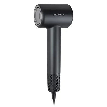 Uscator de par Teesa Pro Dry 700 TSA0531, 1600 W, 2 viteze, 3 nivele de temperatura, Atasament magnetic 360 (Negru)
