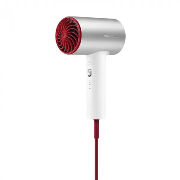 Uscator de par Xiaomi Soocas H5 Silver, 1800W, 20000rpm, Anionic, Aliaj aluminiu, Izolare a duzei de aer