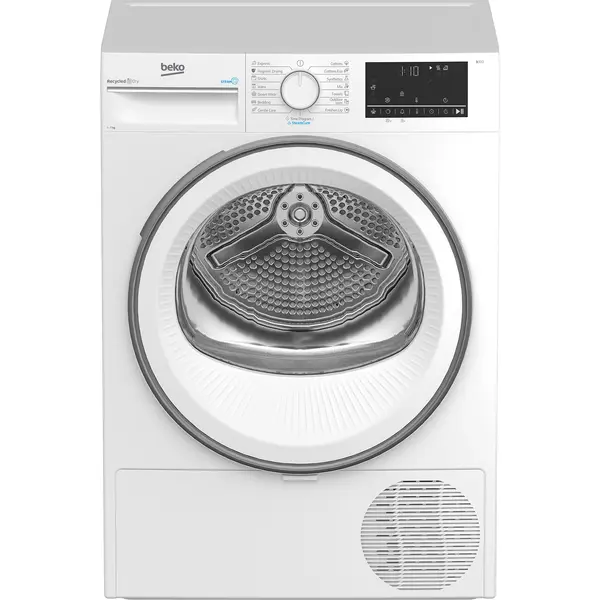 Uscator de rufe Beko B3T67230, 7 kg, Pompa de caldura, 15 programe, Child Lock, Drum Light, Alb, Clasa D