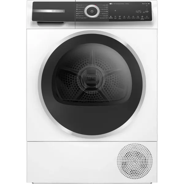 Uscator de rufe Bosch Seria 6 WQH245B4BY, 9 kg, Smart Dry, Pompa de caldura, Iluminare interioara, Clasa C