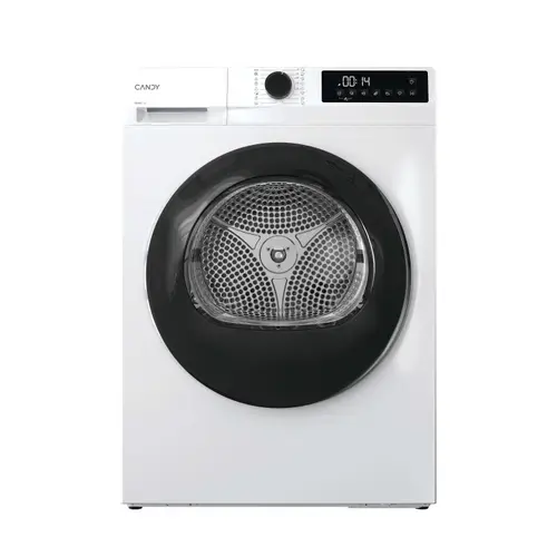 Uscator de rufe Candy ProDry 300 GD 10N2B-S, Pompa de caldura, 10 kg, Clasa D, Easy Iron Plus, Functia Memo (Alb)