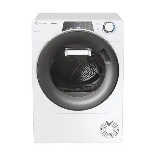 Uscator de rufe cu pompa de caldura Candy RPE H9A2TRE-S, 9 kg, Clasa E, 15+1 programe, WiFi (Alb)