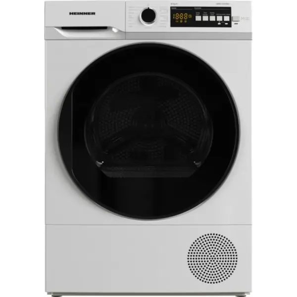 Uscator de rufe cu pompa de caldura Heinner HHPD-V10T2KA++, Capacitate de incarcare 10 kg, 14 programe uscare, Display LED, Clasa E, Alb