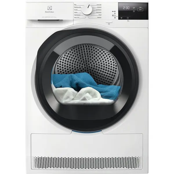 Uscator de rufe Electrolux PerfectCare600 EW6D285AE, Pompa de caldura, 8 kg, Clasa C, Motor Inverter, GentleCare, Display LED, Alb
