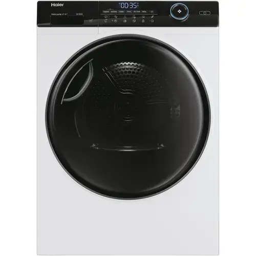 Uscator de rufe Haier HD80-A3959-S, Pompa de caldura, 8 kg, Clasa C, Wi-Fi, Motor Inverter, iRefresh, Dry Sensor, Pillow drum, iTime, Filtru triplu (Alb)