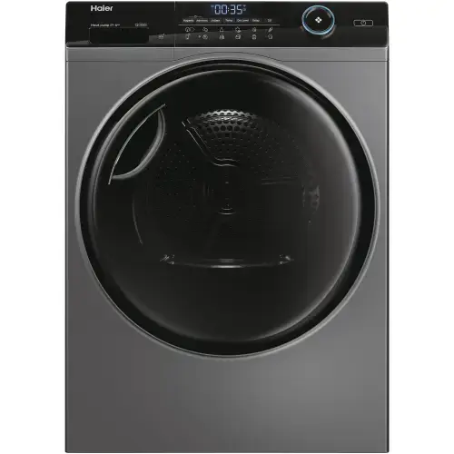 Uscator de rufe Haier HD80-A3959R-S, Pompa de caldura, 8 kg, Clasa A+++, Motor Inverter, i-Refresh, Dry Sensor, Wi-Fi (Antracit)