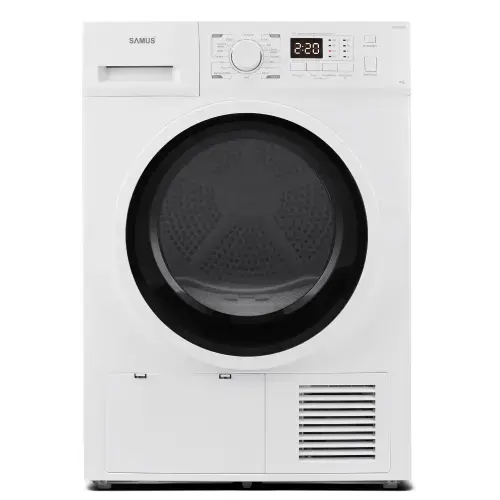 Uscator de rufe Samus SGDP-1024, Pompa de caldura, 10 kg, 16 programe, Clasa D (Alb)