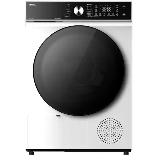 Uscator de rufe VIVAX CDR-0916SHP, 650 W, Pompa de caldura, 9 kg, Clasa E, 16 programe (Alb)