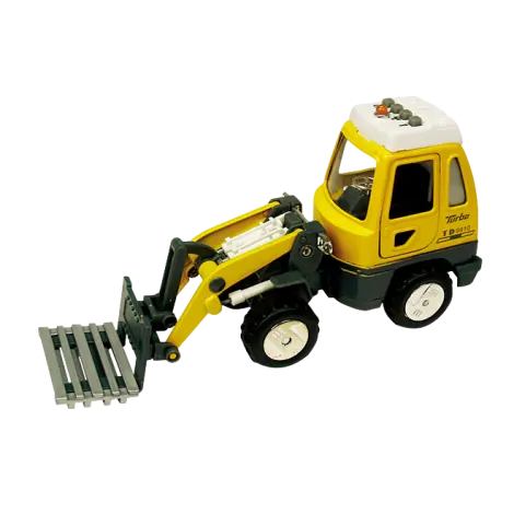 Utilaj de constructii de jucarie cu sunete si lumini, 16-18 cm, stivuitor metalic