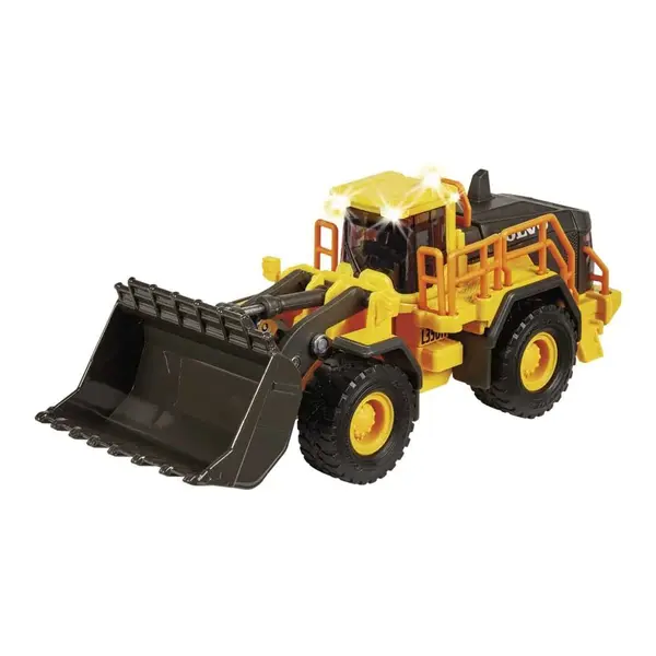 Utilaj incarcator frontal metalic Majorette Volvo cu lumini si sunete 21 cm