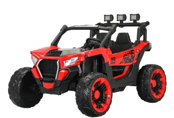 UTV electric 4x4, pentru 2 copii, Kinderauto RZR2000, 180W, 12V, echipare PREMIUM, rosu