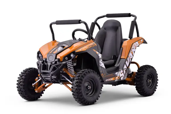 UTV electric pentru copii NITRO GoKid Savana 1200W 48V cu diferential, culoare portocalie