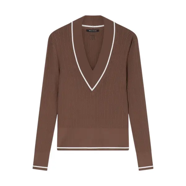 V neck jumper earth Xs