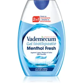 Vademecum 2 in1 Menthol Fresh pasta de dinti si apa de gura 2 în 1