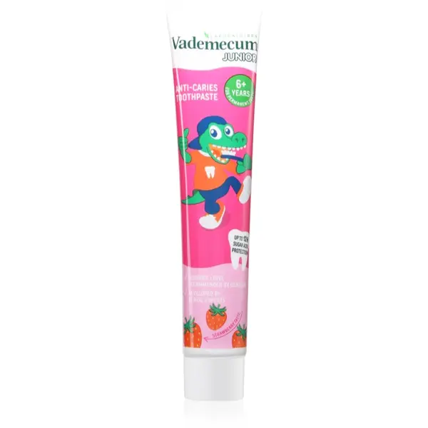 Vademecum Junior Fresh Strawberry pasta de dinti pentru copii 6 + ani 75 ml