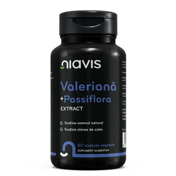 Valeriana + Passiflora extract 60cps, Niavis