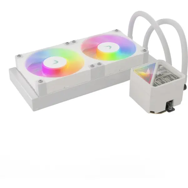 Valkyrie Cooler CPU Valkyrie V240 Lite ARGB, racire cu apa, 2 ventilatoare, Alb