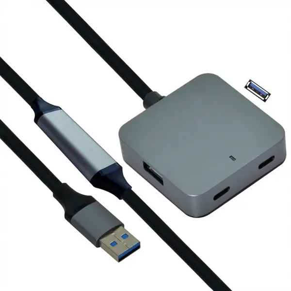 Value HUB USB 3.2 Gen1-A la 2 x USB-A + 2 x USB type C + cablu 10m, Value 12.99.1125