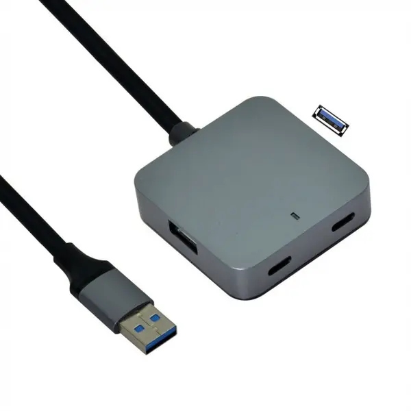 Value HUB USB 3.2 Gen1-A la 2 x USB-A + 2 x USB type C + cablu 5m, Value 12.99.1124